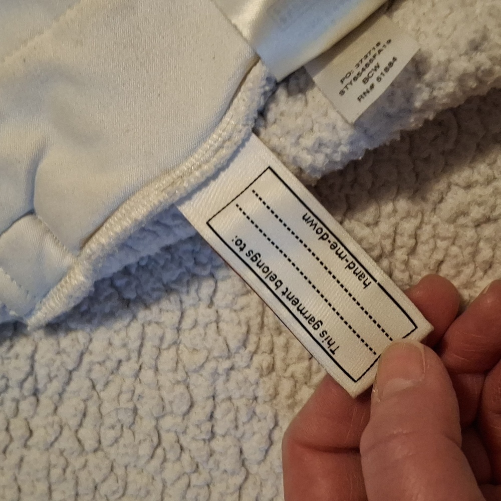 Girls Patagonia White Fleece Jacket - Picture 4 of 9